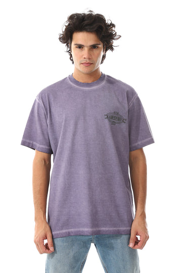 Full Back Print Black T-Shirt