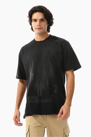 Oversized Printed Cotton T-Shirt