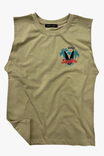 Printed Cut T-Shirt Kids – Beige