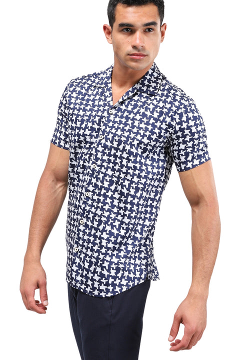 Patterned Casual Buttoned Down Shirt