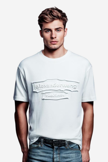 "Alexanderwang"Comfy Printed White T-Shirt