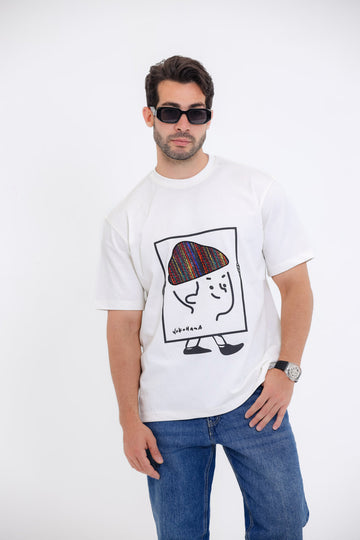 Comfy Round Neck T-shirt - White