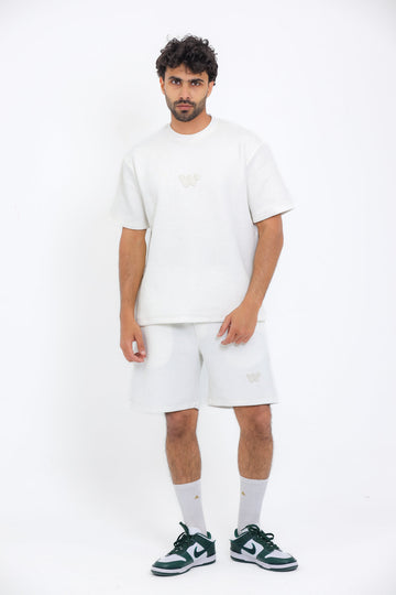 Printed White Cotton Men Pajama