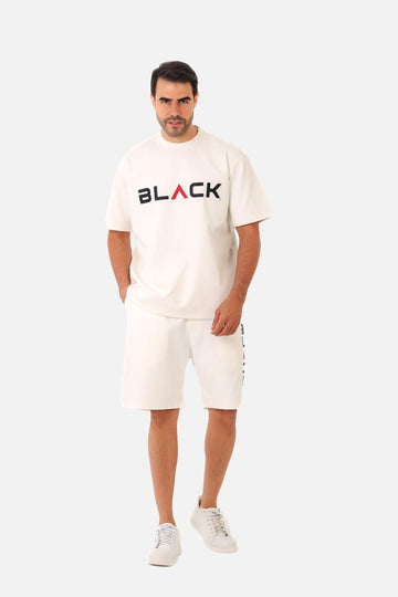 Slip On Pique Heather "White" Printed Pajama