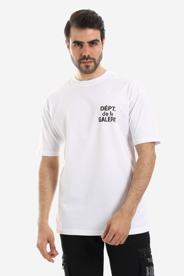 Dept?de la Galerie Chest & White Print Over Cashmere Tee