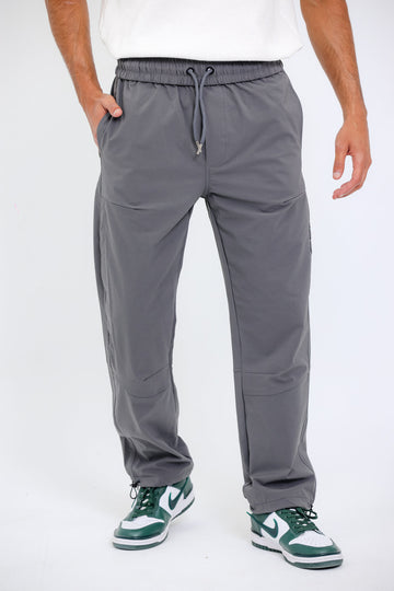 Slip On Plain Grey Practical Joggers