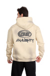 Trendy Printed Beige Hoodie