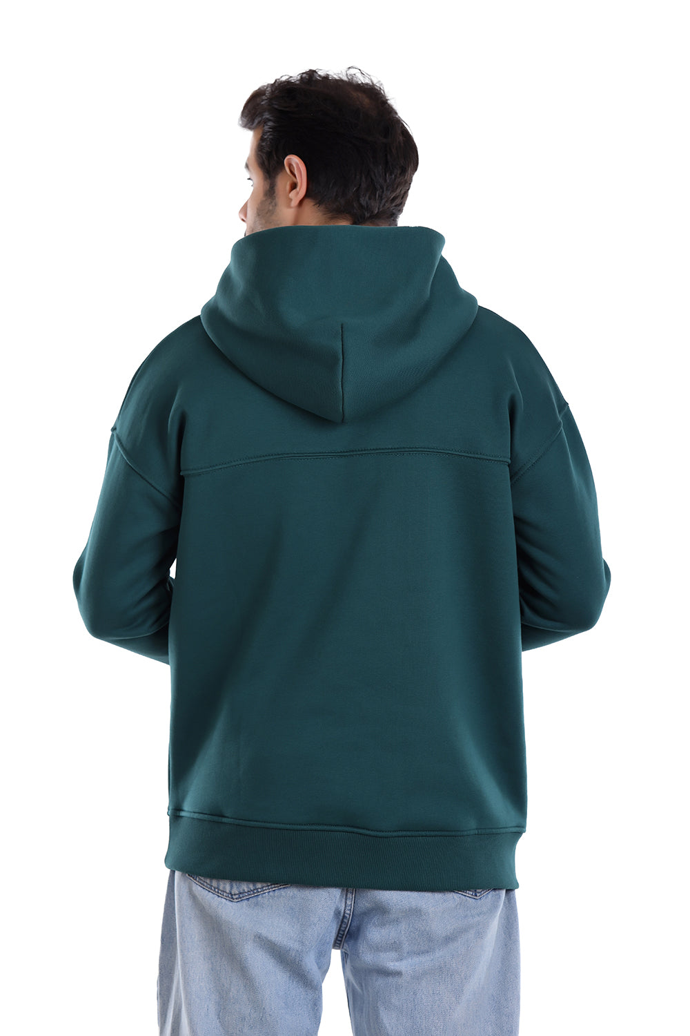 Front Stitched Pine black Hoodie