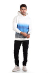 Midnight Gradient Hoodie - white