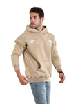 "RSTA" Beige Printed Hoodie