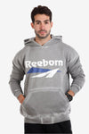 "Reeborn" Grey Printed Hoodie