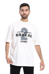 "2SQUEAL " Printed Short Sleeves T-Shirt - Beige