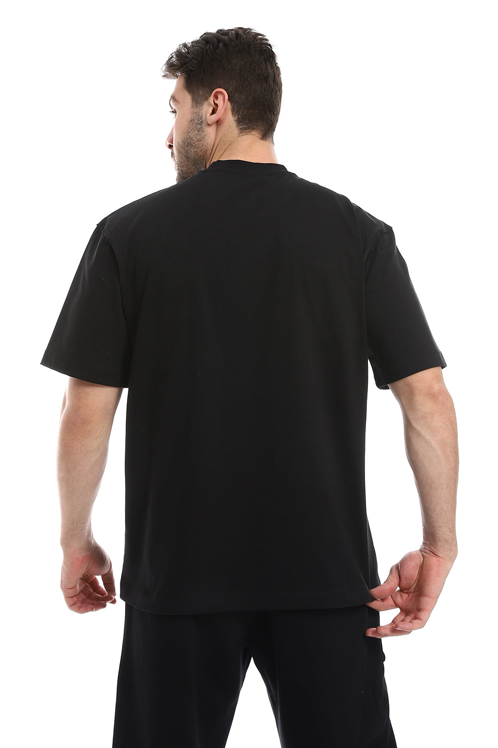 Printed Black Comfy T-Shirt