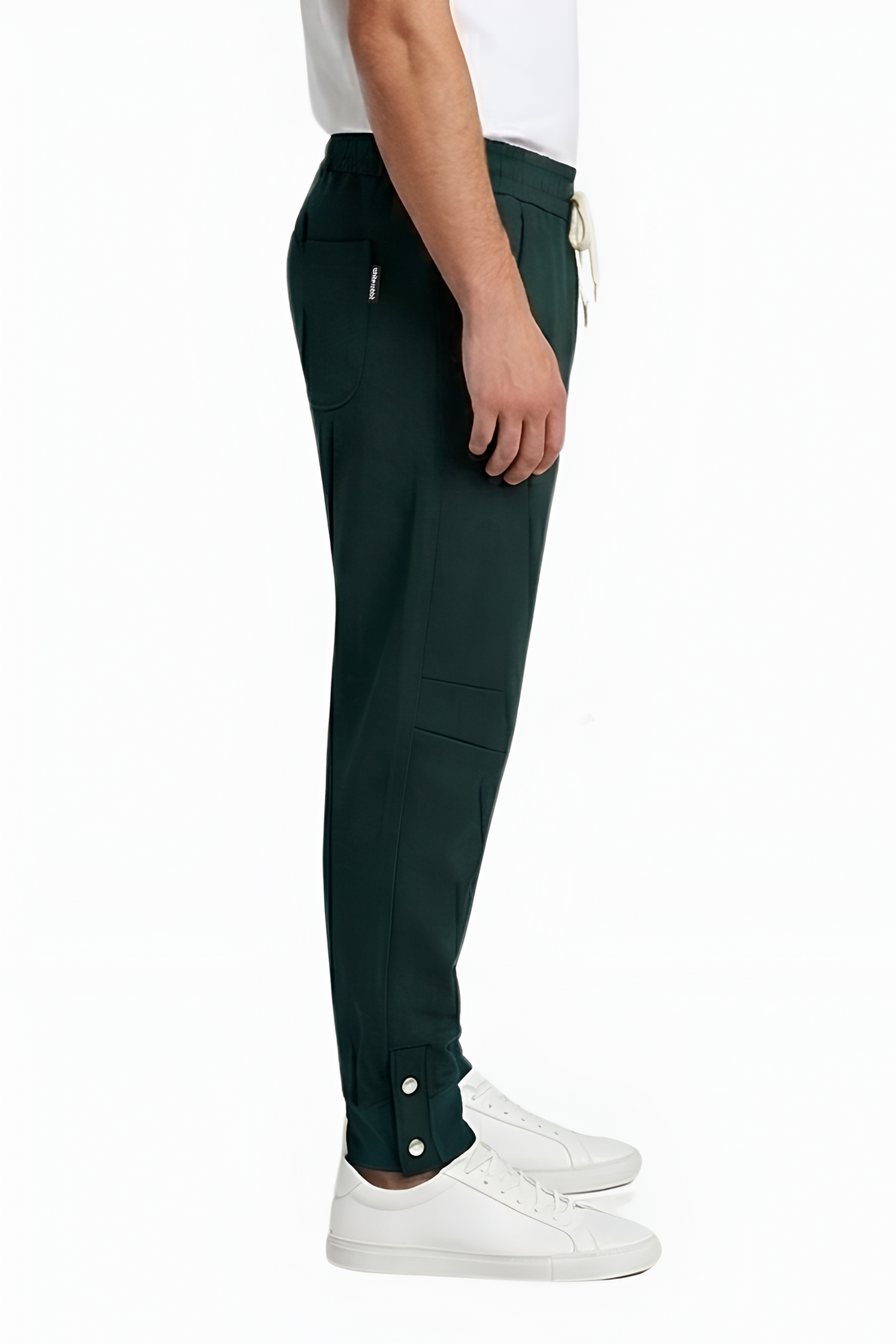 Men’s Casual Tapered Jogger Pants with Adjustable Drawstring – Olive