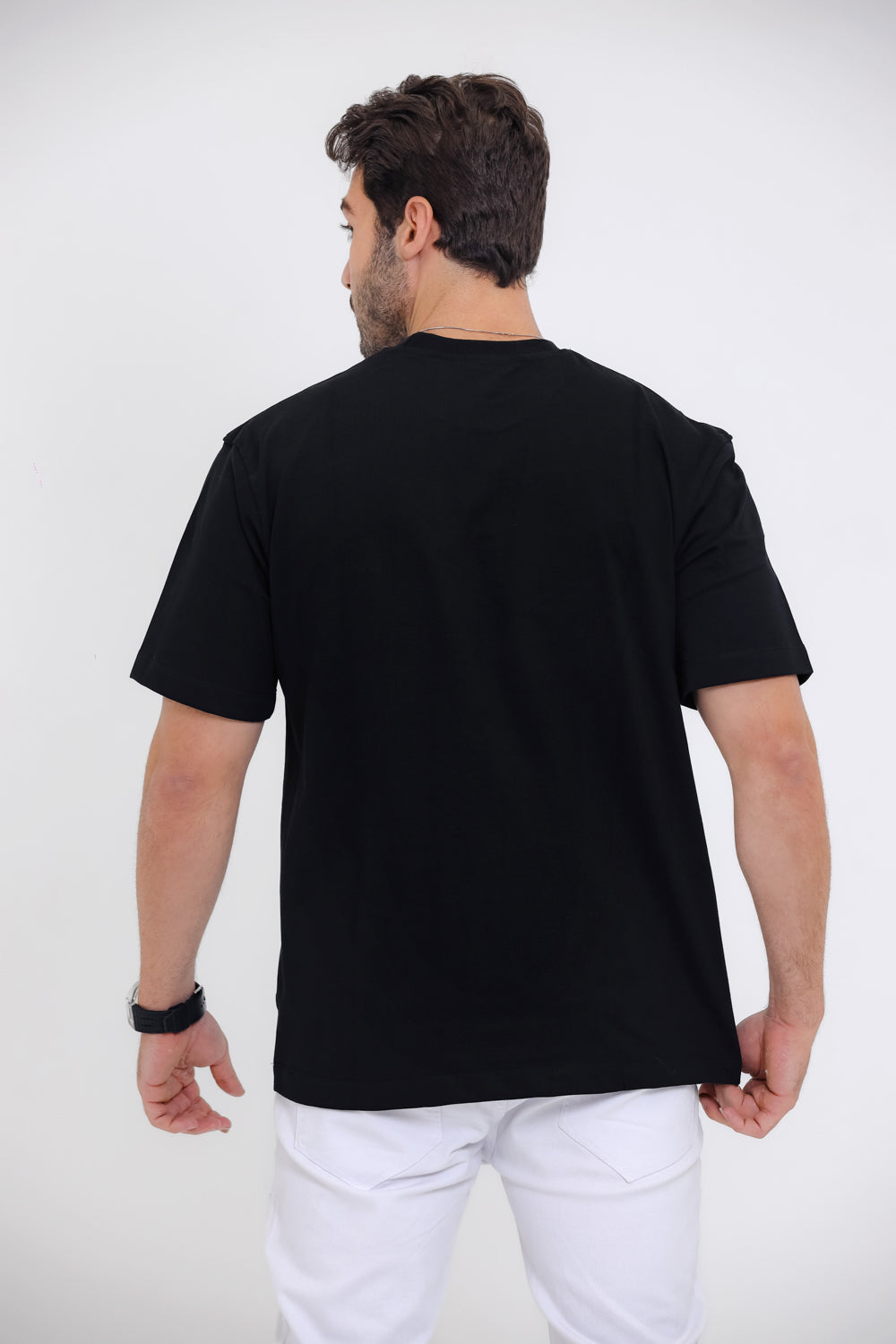Comfy Round Neck T-shirt - Black