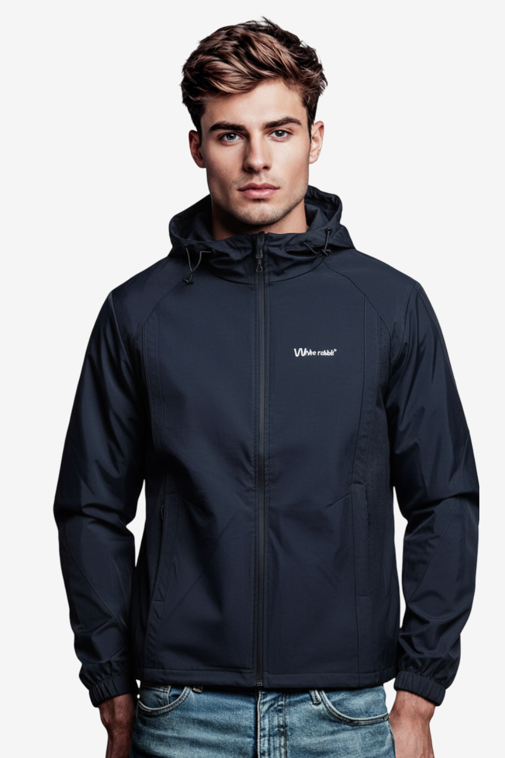Jacket soft with lining-Navy