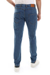 Straight Fit Cotton Jeans - Standard Blue