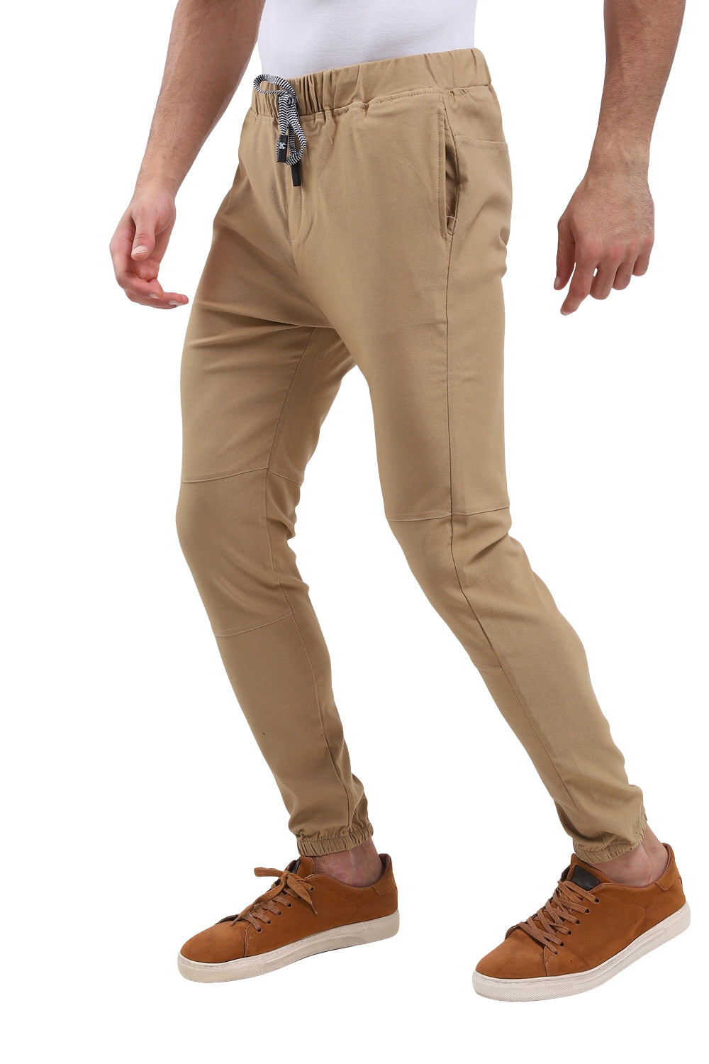jebarden -Side Zipped Pockets beige Pants