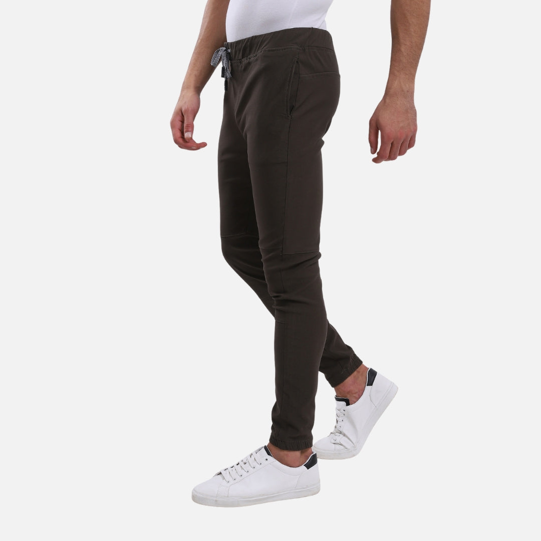 jebarden -Side Zipped Pockets Dark Olive Pants