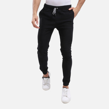 jebarden -Side Zipped Pockets Black Pants