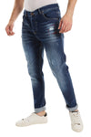 White Rabbit Stylish Ripped Wash Out Casual Jeans -Dark Blue