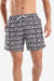 Side Pockets Crabs Patterned Board Shorts-