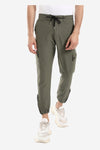 Side Zipper Pockets Plain Polyester Joggers