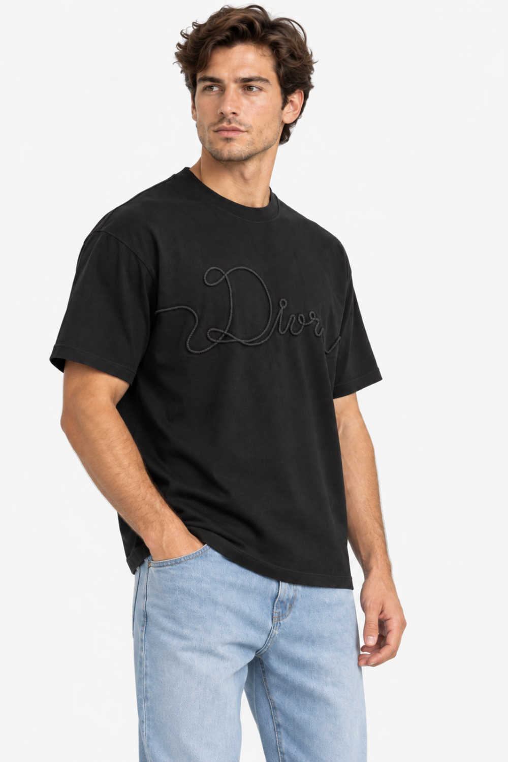 Comfy Printed Black T-ShirtT-Shirt DIOR Comfortable fabric with a practical everyday design For Men