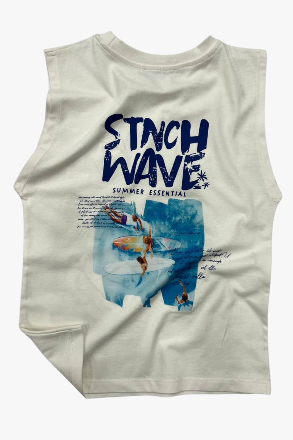 Printed Cut T-Shirt – Off White