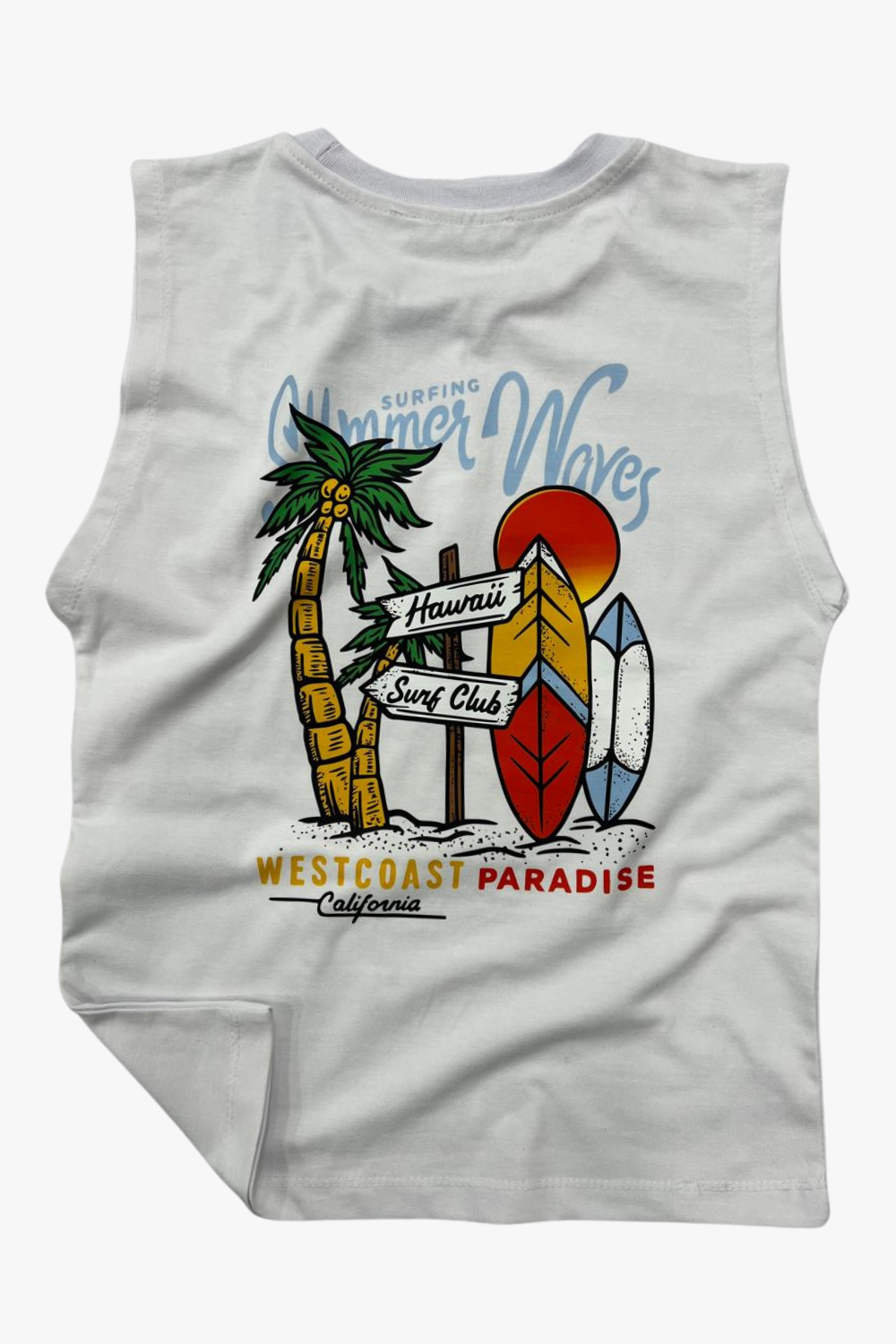 Printed Cut T-Shirt Kids– Off White
