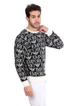 EMPORIO ARMANI-Patterned Pullover Black