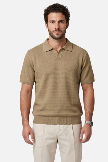 The Desert Sand Johnny Collar Polo