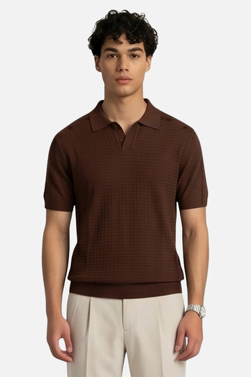 The Desert Sand Johnny Collar Polo