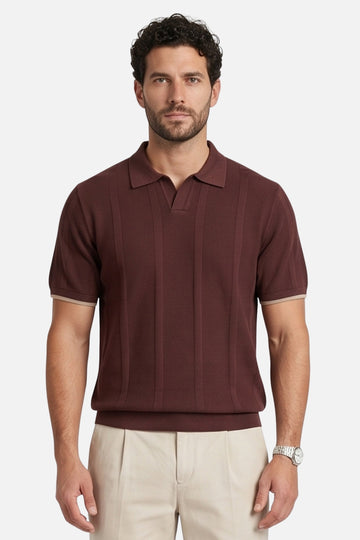 The Midnight Cable Johnny Collar Polo