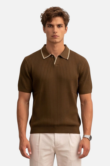 The Classic Cable-Knit Resort Polo