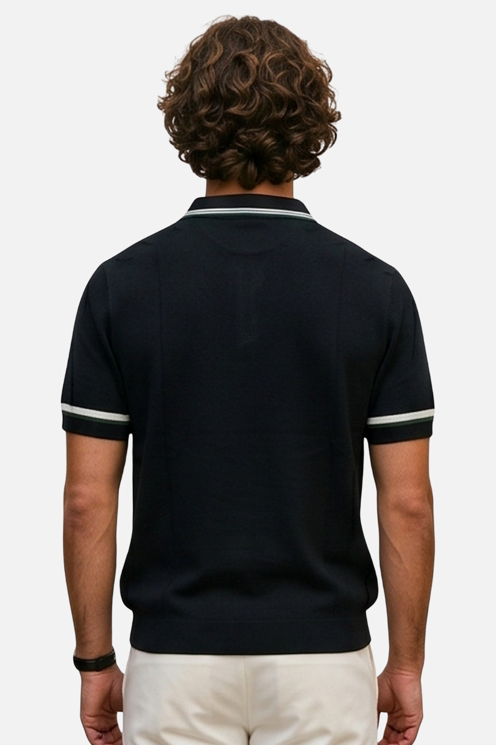 The Riviera Waffle-Knit Quarter-Zip Polo