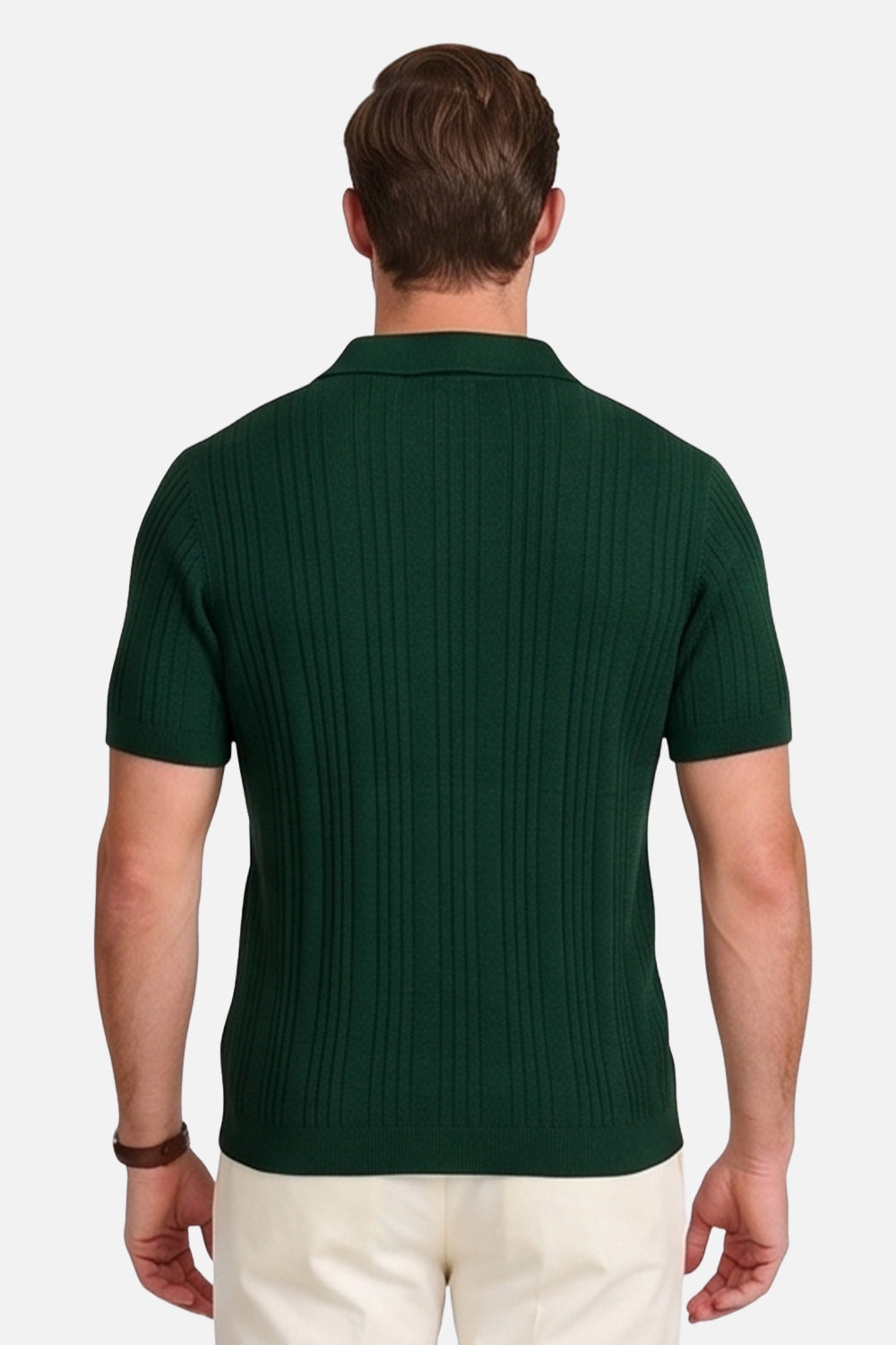 The Classic Emerald Ribbed Polo