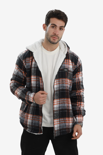 Padded Long Sleeves Zipper Hooded Jacket