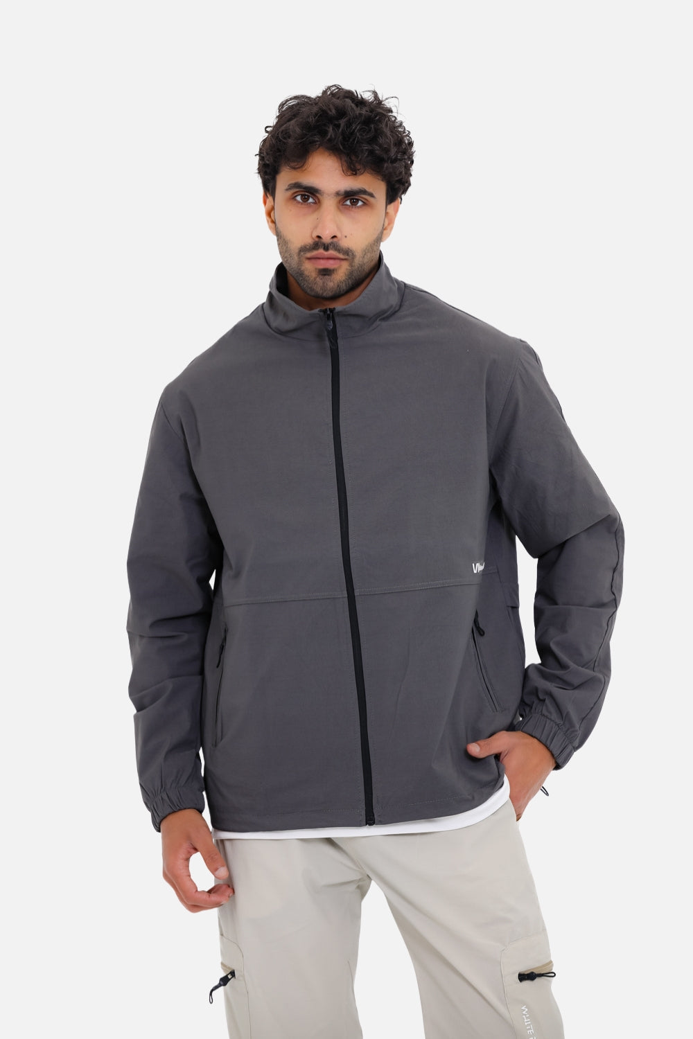 Jacket soft with lining-Grey