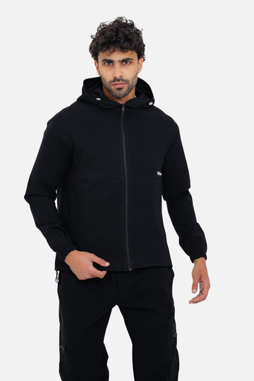 Jacket soft with lining-Black