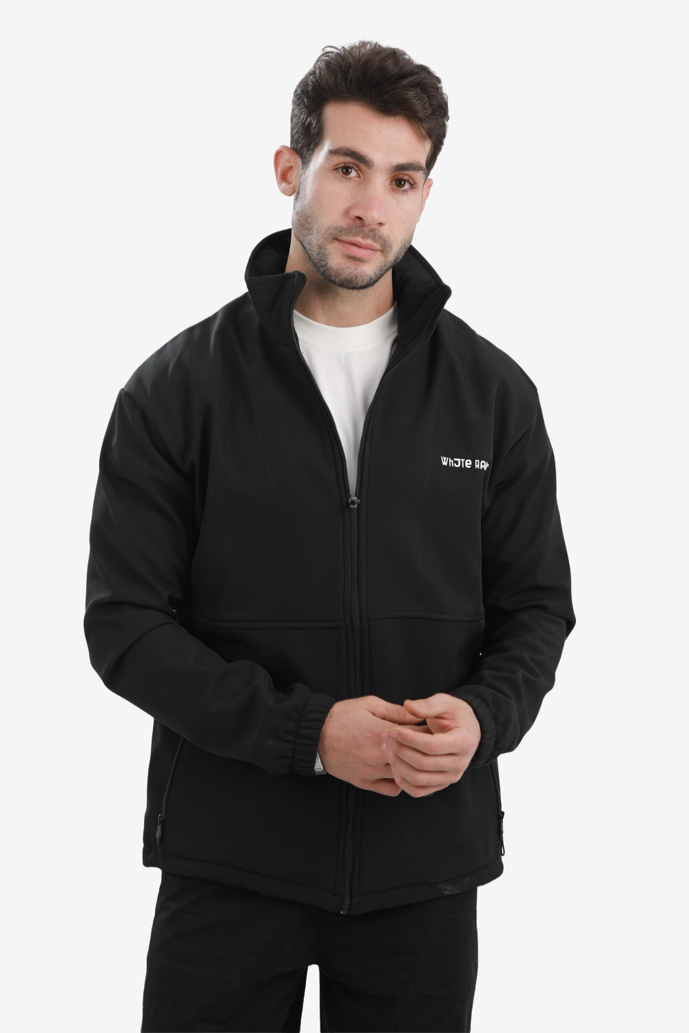 Men’s Softshell Water-Resistant Jacket – Windproof Lightweight Design with Full Zipper