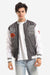 Patched Bi-tone Zipped Casual Jacket