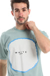 Tri-Tone Trendy T-shirt - Red , Baby Blue & White