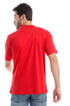 Tri-Tone Trendy T-shirt - Red , Baby Blue & White