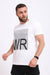 Ribbed Printed "W R" Cotton Tee