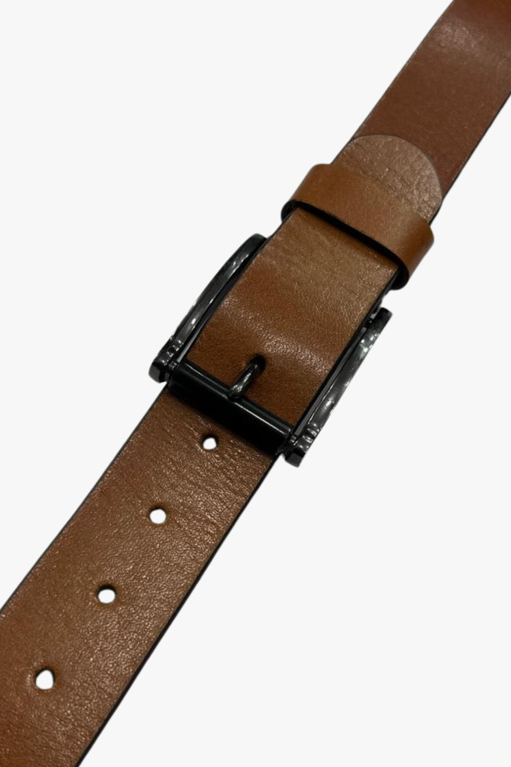 Simple Plain Buckled Leather Belt – Havan