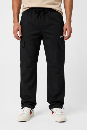 Men’s Soft Cargo Pants – Comfort Meets Everyday Style – Black