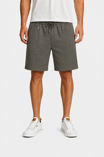 Side Pockets Summer Short With Drawstring