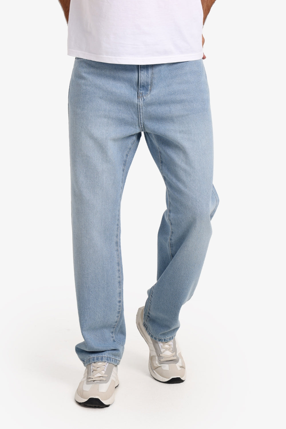 Men's Wide Leg Jeans – Light Blue