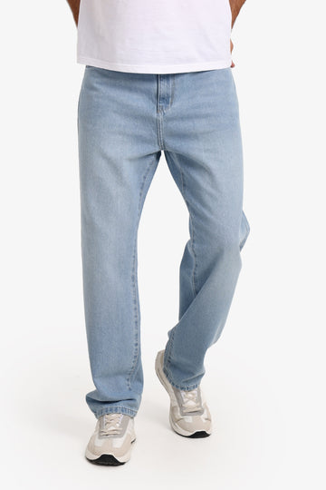 Men's Wide Leg Jeans – Light Blue